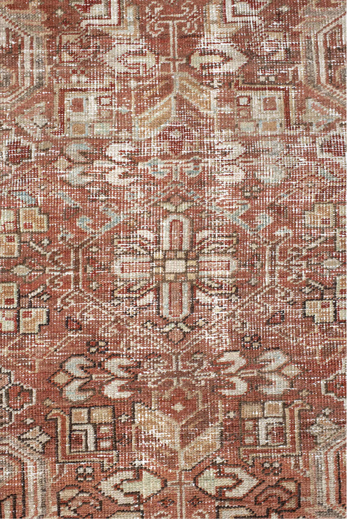 Antique Heriz Area Rug (6' x 7')